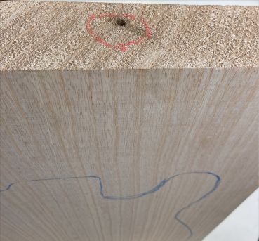 Body Swamp Ash, 1-pc., Unique Piece #183